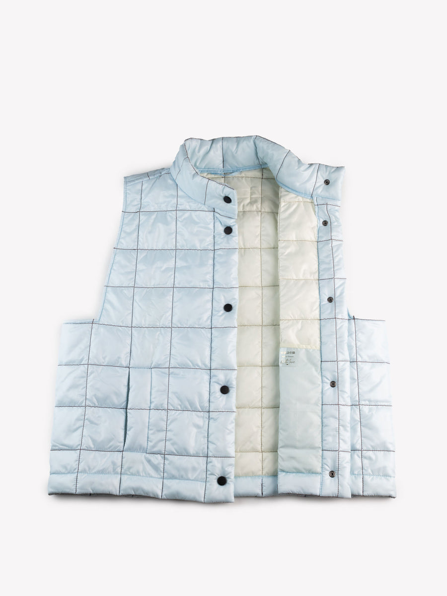 SKY BLUE QUILTED VEST